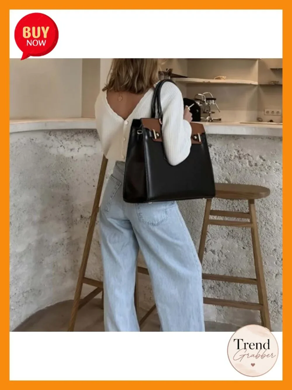 Large Satchel Purse Vegan Leather Work Tote with Wristlet